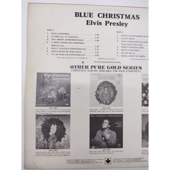 Elvis Presley – Blue Christmas Pure Gold KNL1-7047 Vinyl LP - Picture 5 of 9